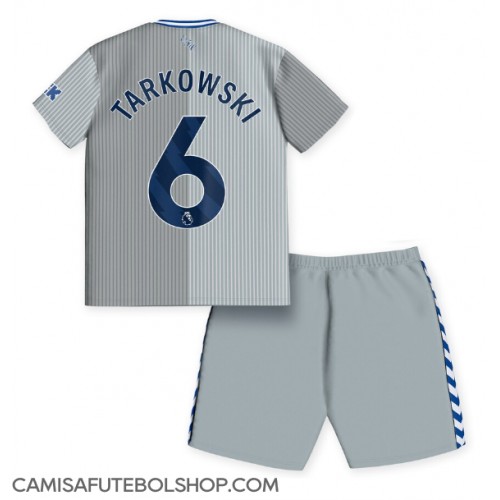 Camisa de time de futebol Everton James Tarkowski #6 Replicas 3º Equipamento Infantil 2023-24 Manga Curta (+ Calças curtas)